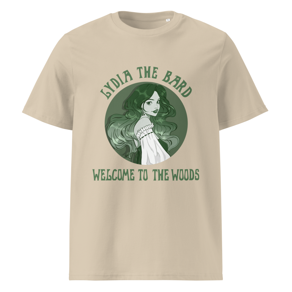 Lydia the Bard Unisex organic cotton t-shirt