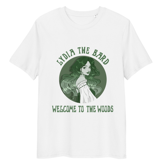 Lydia the Bard Unisex organic cotton t-shirt